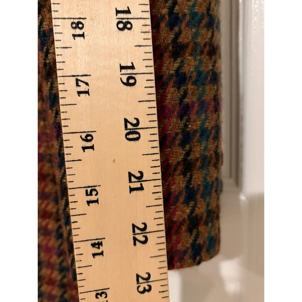 Vintage Giorgio Sant Angelo Blazer Womens 10 Brown Herringbone 100% Wool - Picture 8 of 10